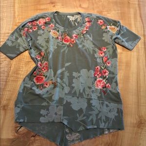 Sundance Embroidered Knit Top (S)